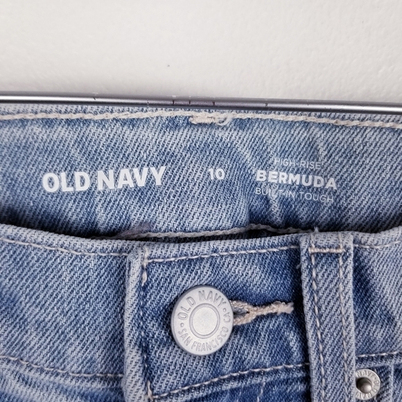 Old Navy #557180 High-Waisted Cut-Off Jean Bermuda Shorts for Girls NWT - Picture 9 of 12